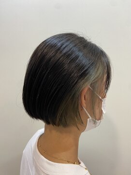 シャンティ 平岸店(Shanti) ○ミニボブ/イヤリングカラー/オリーブグレー○ 菅野裕太