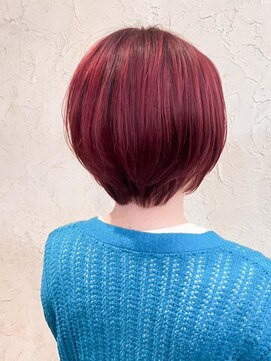 フロール(Flor) 【flor 戸塚】*小顔ショート+カシスピンク*