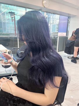 ランテルディ 渋谷(LANTERDIT) 【LANTELDIT】艶髪☆ネイビーブルー