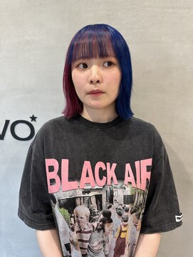 アーティック ヘア ディーヴァディーヴォ テスタ(ARTIC HAIR DIVA DIVO TESTA) 赤×青【SAHO】