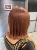 外ハネボブ×ペールオレンジ