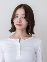 ケアリー 浦和美園(Carelly)&nbsp;大人かわいい前髪セシルカットココアブラウンフリンジウェーブ