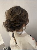 もこもこルーズアップシニヨン