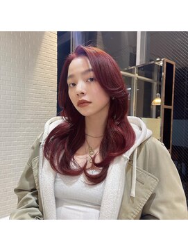 ローレン(Rollen) 韓国アイドル風オレンジレッドカラー☆