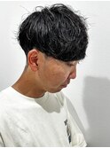 メンズマッシュパーマニュアンスパーマスパイラルパーマ刈り上げ