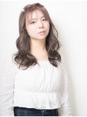 レイヤーカット/デザインカラー/オリーブベージュ[取手/取手駅]