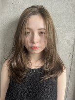 ホロン 池袋(HOLON) オリーブグレージュとミディアムレイヤー