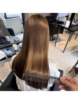 オルメント 天満 南森町(ORL'MENT) 20代30代40代 髪質改善 赤み消しの アッシュグレー 艶感カラー