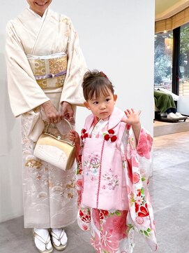 ジラ ヘアアンドメイク(girra HAIR&MAKE) 3歳七五三着付け