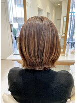 シュヴー 浦安店(CHEVEUX)&nbsp;くびレイヤーボブレイヤーグレージュ髪質改善カラー