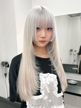 ◆ホワイト系カラー◆［池袋/ハイトーン/ダブルカラー/ブロンド/髪質改善/ケアブリーチ/エクステ］