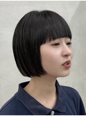 切りっぱなしボブ髪質改善トリートメント