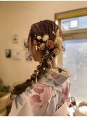 編みおろしヘアー
