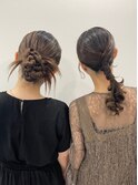 ペア割お呼ばれヘアアレンジ