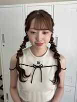 メル ヨコハマ(MeL)&nbsp;編み込み×編み下ろしtwin