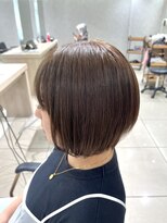 アッシュ 高幡不動店(Ash)&nbsp;大人前上がりボブオリーブベージュ秋カラー夏カラーブリーチなし