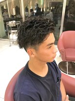 クオリス 上福岡店(QUALIS)&nbsp;爽やか◎メンズパーマ波巻きパーマ×アップバング好感度