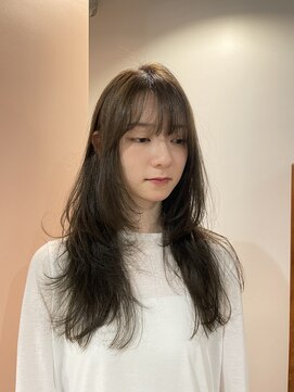 セーヌ ロク(ceine loq) long layer × olive beige