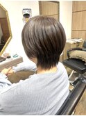 グレージュカラー×ショート