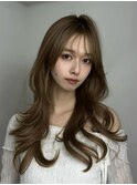 韓国ヘア　2wayバング &nbsp;レイヤーカット くびれヘア &nbsp;顔周り