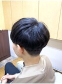 メンズショートツーブロック刈り上げマッシュスタイル