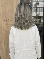 ニコリヘアワークス(nicori hair works)&nbsp;セミロング×レイヤー×ハイライト3