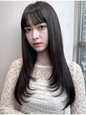 【MINX】顔まわり似合わせカット＋暗めカラーロング_銀座
