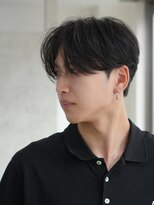 エイル 北堀江(Eir)&nbsp;シースルーショート　カルマパーマ　センターパート　前下がり