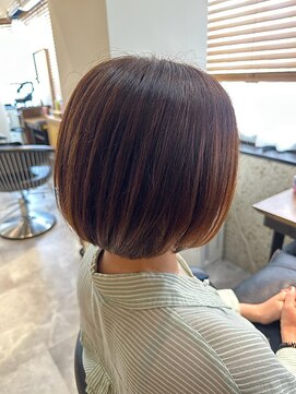 ヘアリゾート粋 トゥジュ 池袋東口店(tujuh) ショートボブ/ストレート/ブラウンベージュ