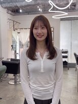 エシカ(ethica)&nbsp;【ethica_南船場】セミロングレイヤー×透明感ベージュブラウン