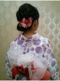 浴衣★着付け★ヘアアレンジ☆アップスタイル