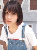さらっとナチュラルストレートボブ