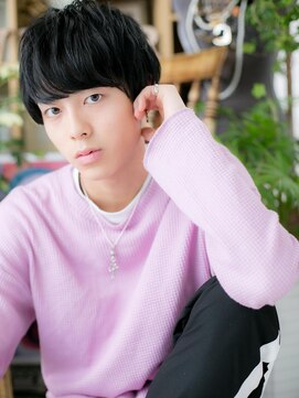 カバーヘア ブリス 北浦和(COVER HAIR bliss) 黒髪スマートマッシュ無造作マッシュラウンドマッシュa