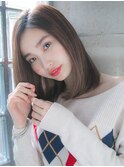 さらさらセミロングヘア