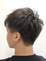 クオーター(QUARTER)&nbsp;爽やかメンズショートかき上げショートレイヤーグレージュ