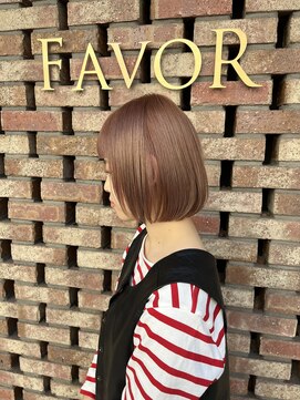 フェイバー 警固店(FAVOR) ハイトーンぱつっとボブ！　ショート/パーソナルカラー診断