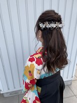 ジップ 浜田店(zip)&nbsp;編み込みハーフアップ