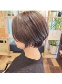 やわらか、グレージュハイライト