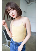 アンジェリカラボ(ANGELICA LABO)&nbsp;大人可愛いチョコブラウンボブ【ANGELICA LABO】