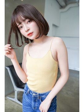 アンジェリカラボ(ANGELICA LABO) 大人可愛いチョコブラウンボブ【ANGELICA LABO】