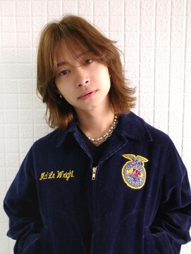 【メンズロング/阿部達哉】メンズミディアム/マッシュウルフ