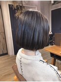 切りっぱなしボブ/縮毛矯正/髪質改善/レイヤーショートボブ