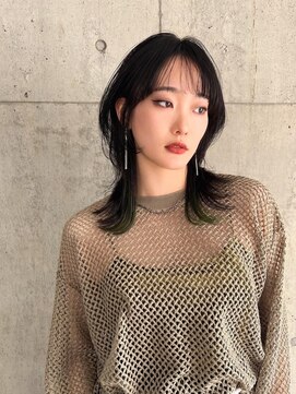 アールヘアーデザイン 藤が丘(r hair design) サラツヤロングベージュカラーブリーチしない透明感カラー