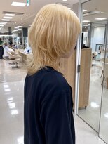 ケンジ 平塚ラスカ店(KENJE) ウルフカット/レイヤーカット/顔周りレイヤー/ブリーチ/平塚