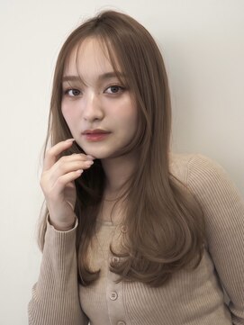 ノイ(noi) 顔周りレイヤーカットくびれヘアミルクティーベージュカラー