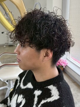 アトリーチェ 昭和店(ATTRICE) 甲府昭和町波巻きスパイラルパーマツイストパーマメンズマッシュ