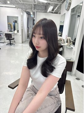 ハピネス 梅田茶屋町店(HAPPINESS) 韓国ヘア/レイヤー/顔周りカット/ブリーチなし/グレージュ