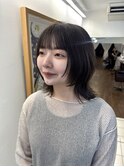 アッシュベージュ レイヤーボブ 顔周りカット ボブレイヤー