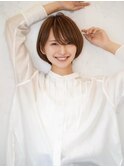マッシュボブ☆マニッシュ細めハイライト☆髪質改善◎白髪ぼかし