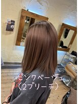 ヘアーサロン ビンブンバン(hair salon bim bum bam)&nbsp;ピンクベージュ